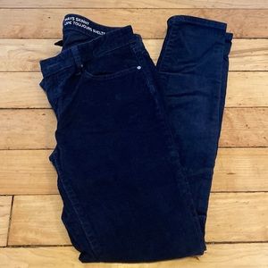 gap corduroys navy 26 2R skinny leg
